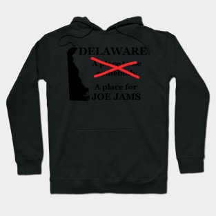 Delaware A Place To Be Somebody A Place For Joe Jams Black Lettering Presidential Humor 2020-2024 Hoodie